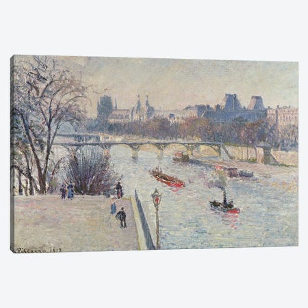 The Louvre, 1902 Canvas Print #BMN6696} by Camille Pissarro Art Print