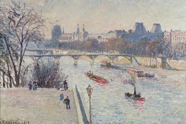 Camille Pissarro: The Louvre, 1902 by Camille Pissarro