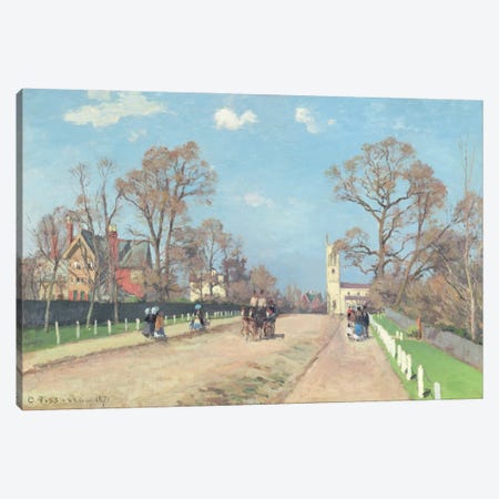 The Road To Sydenham, 1871 Canvas Print #BMN6703} by Camille Pissarro Canvas Wall Art