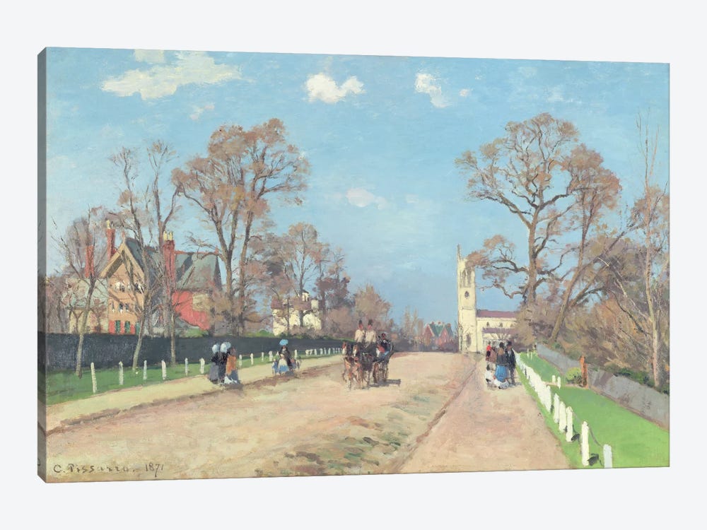 The Road To Sydenham, 1871 by Camille Pissarro 1-piece Canvas Art Print