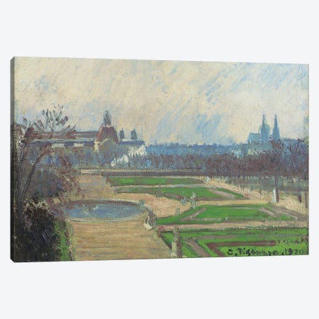 The Tuileries And The Louvre, 1900 Canvas Print #BMN6705} by Camille Pissarro Canvas Art Print