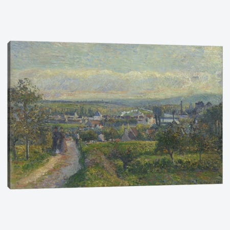 View Of Saint-Ouen-l'Aumone, 1876 Canvas Print #BMN6707} by Camille Pissarro Canvas Art Print