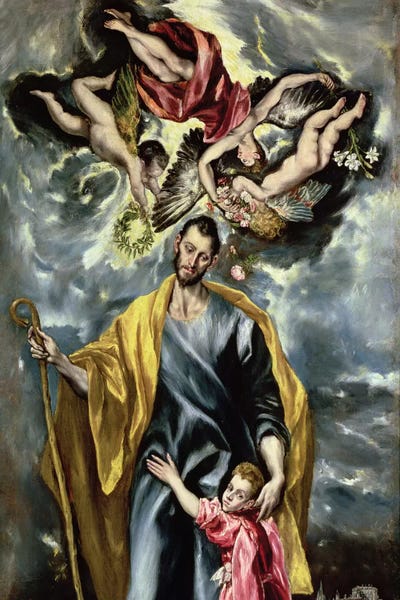 El Greco: St. Joseph And The Christ Child, 1597-99 by El Greco