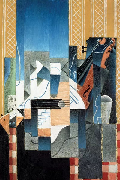 Violins: Still Life with Violin and Guitar, 1913  by Juan Gris