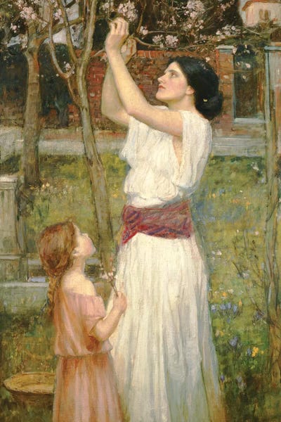 Pre-Raphaelite: Almond Blossoms, c.1916 by John William Waterhouse