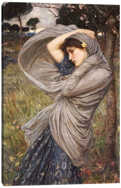 Boreas, 1903 Canvas Art Print - Pre-Raphaelite Art
