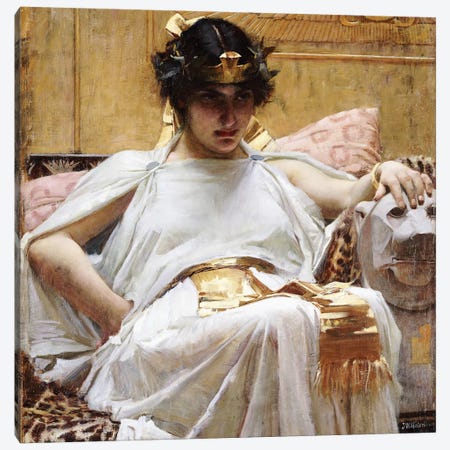 Cleopatra, c.1887 Canvas Print #BMN6759} by John William Waterhouse Canvas Art Print