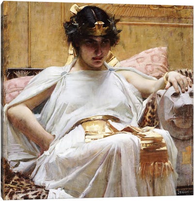 Cleopatra, c.1887 Canvas Art Print - John William Waterhouse
