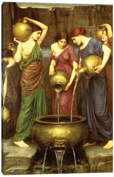 Danaides, 1904 Canvas Art Print - Pre-Raphaelite Art