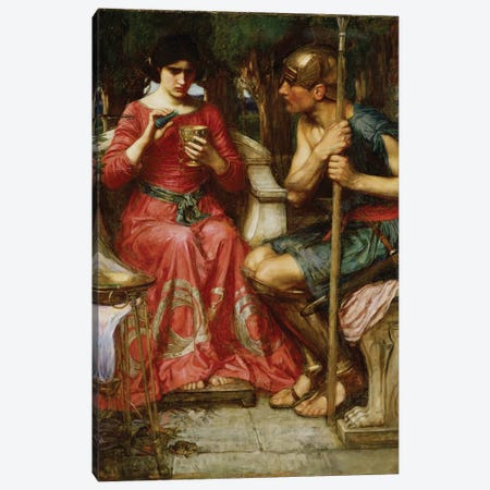 Jason And Medea, 1907 Canvas Print #BMN6768} by John William Waterhouse Canvas Art