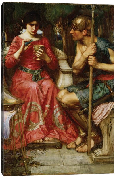 Jason And Medea, 1907 Canvas Art Print - John William Waterhouse