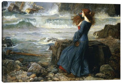 Miranda - The Tempest, 1916 Canvas Art Print - Pre-Raphaelite Art