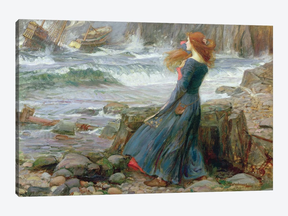 Miranda, 1916 by John William Waterhouse 1-piece Art Print