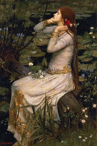 Ophelia, 1894 by John William Waterhouse framed wall art