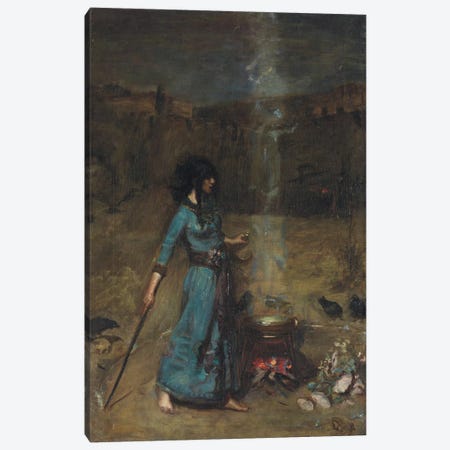 Study For The Magic Circle, 1886 Canvas Print #BMN6777} by John William Waterhouse Canvas Art