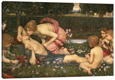 The Awakening Of Adonis, 1899 Canvas Art Print - Pre-Raphaelite Art