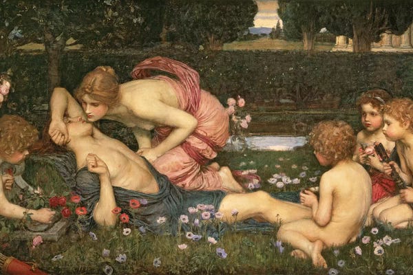 Pre-Raphaelite: The Awakening Of Adonis, 1899 by John William Waterhouse