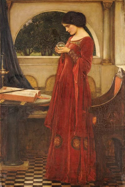 Pre-Raphaelite: The Crystal Ball, 1902 by John William Waterhouse