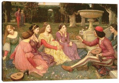 The Decameron, 1916 Canvas Art Print - Pre-Raphaelite Art