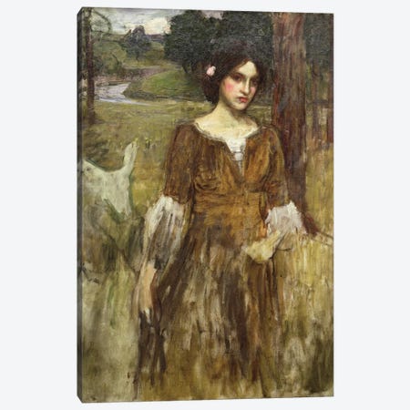 The Lady Clare, c.1900 Canvas Print #BMN6784} by John William Waterhouse Art Print