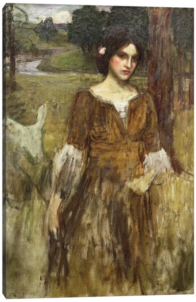 The Lady Clare, c.1900 Canvas Art Print - John William Waterhouse