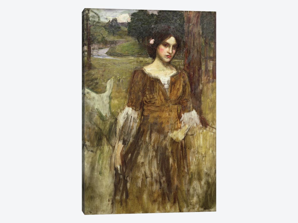 The Lady Clare, c.1900 by John William Waterhouse 1-piece Canvas Artwork