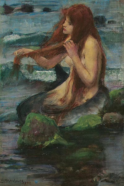 Pre-Raphaelite: The Mermaid, 1892 by John William Waterhouse