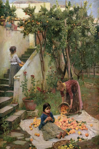 Pre-Raphaelite: The Orange Gatherers by John William Waterhouse