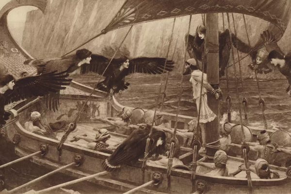 Pre-Raphaelite: Ulysses And The Sirens by John William Waterhouse