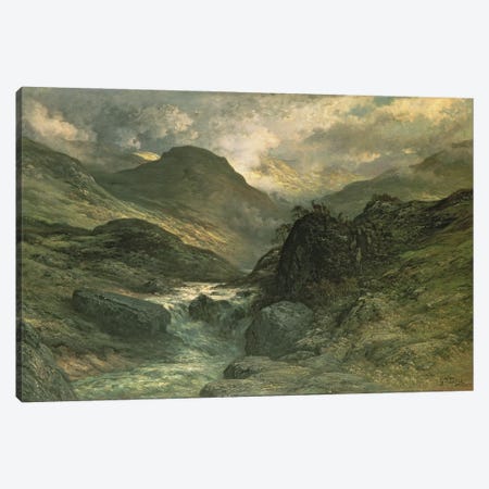 A Canyon, 1878 Canvas Print #BMN6791} by Gustave Dore Canvas Print