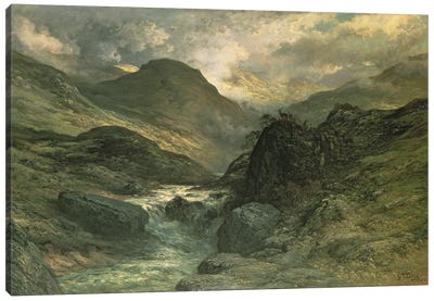 A Canyon, 1878 Canvas Art Print