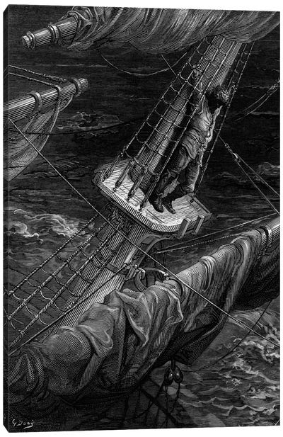 And I Had Done A Hellish Thing, And It Would Work'em Woe (Illustration From Coleridge's The Rime Of The Ancient Mariner) Canvas Art Print