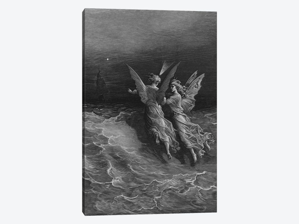 But Why Drive On That Ship So Fast, Without A Wave Or Wind? (Illustration From Coleridge's The Rime Of The Ancient Mariner) by Gustave Dore 1-piece Canvas Art Print