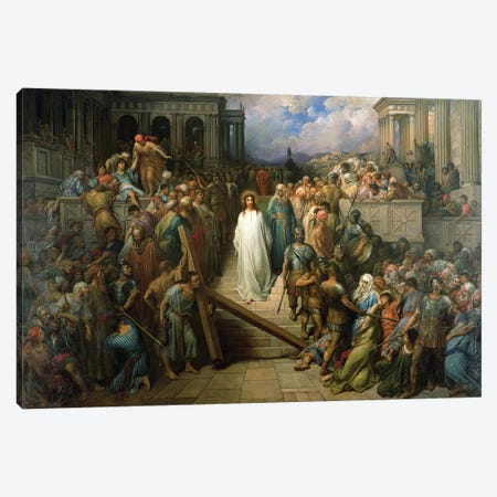 Christ Leaves His Trial, 1874-80 Canvas Print #BMN6795} by Gustave Dore Canvas Artwork