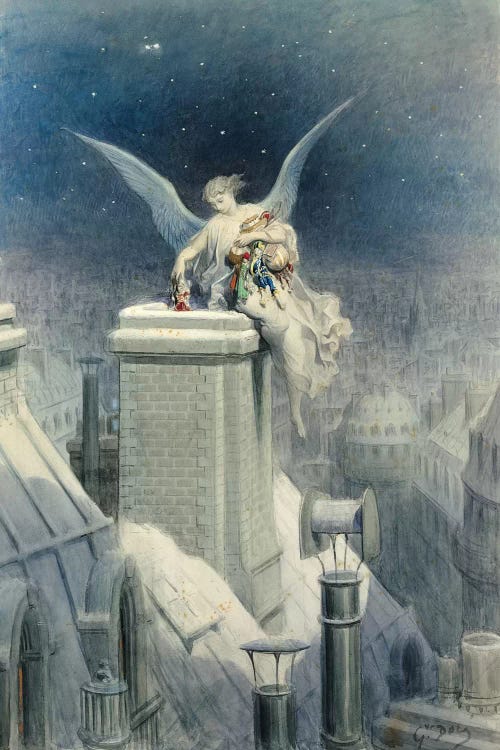 Christmas Eve by Gustave Dore wall art