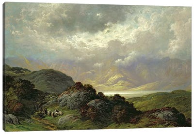 Scottish Landscape Canvas Art Print - Gustave Dore