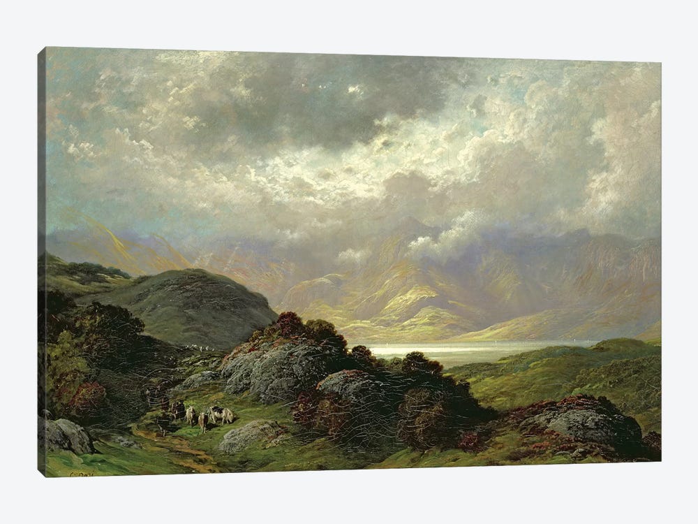 Scottish Landscape by Gustave Dore 1-piece Canvas Art Print