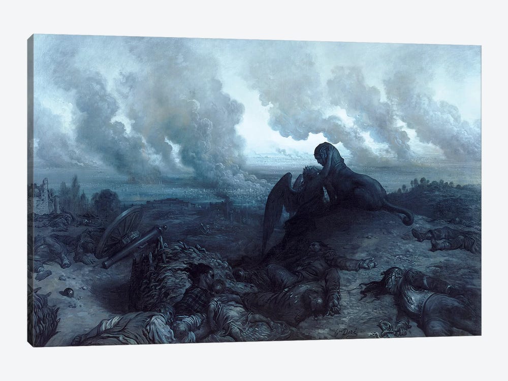 The Enigma, 1871 by Gustave Dore 1-piece Canvas Wall Art