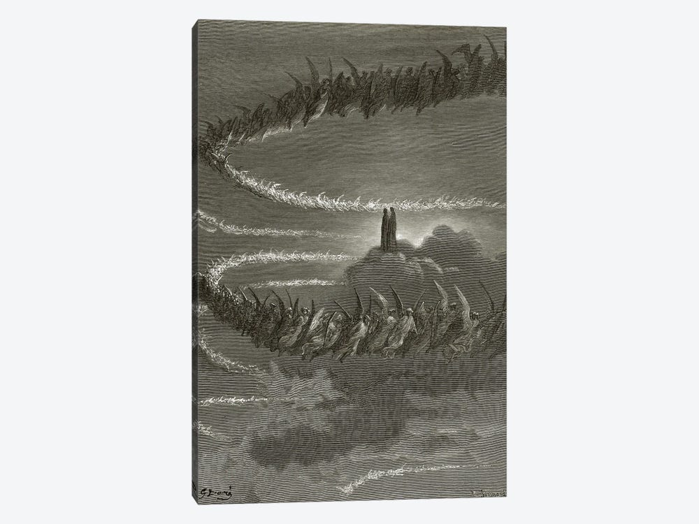 The Spirits In Jupiter (Illustration From Dante's Divine Comedy: Paradiso) by Gustave Dore 1-piece Art Print