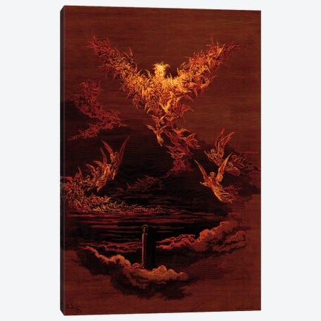 The Vision Of The Sixth Heaven (Illustration From Dante's Divine Comedy: Paradiso) Canvas Print #BMN6830} by Gustave Dore Canvas Artwork