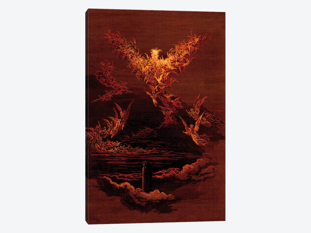 The Vision Of The Sixth Heaven (Illustration From Dante's Divine Comedy: Paradiso) by Gustave Dore 1-piece Art Print