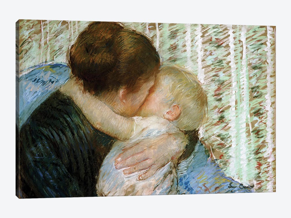 A Goodnight Hug by Mary Stevenson Cassatt 1-piece Canvas Print