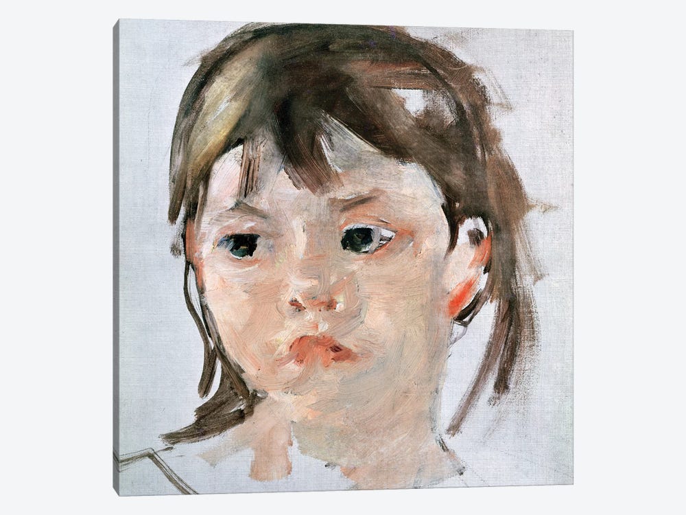 Head Of A Young Girl by Mary Stevenson Cassatt 1-piece Canvas Art