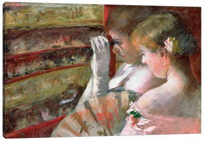 In The Box Canvas Art Print - Mary Cassatt