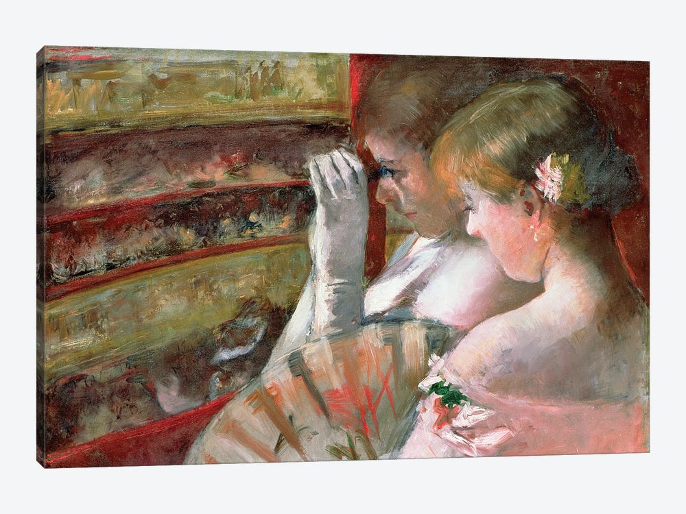 In The Box by Mary Stevenson Cassatt 1-piece Canvas Print