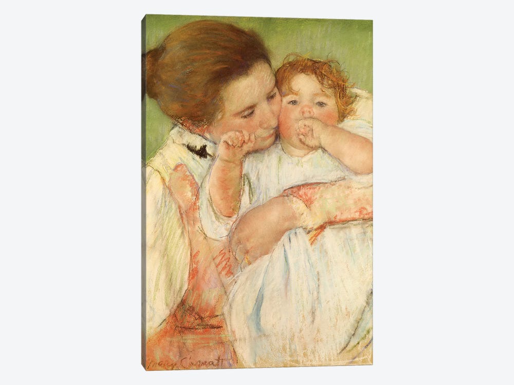 Mother And Child, 1897 by Mary Stevenson Cassatt 1-piece Canvas Wall Art