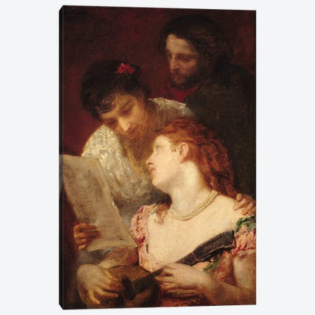 Musical Party, 1874 Canvas Print #BMN6860} by Mary Stevenson Cassatt Art Print