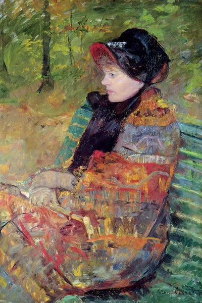 Impressionism: Portrait Of Mademoiselle C. Lydia Cassatt, 1880 by Mary Stevenson Cassatt