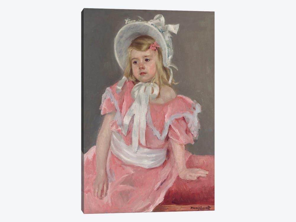 Sara Seated, Leaning On Her Left Hand 1-piece Canvas Art