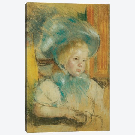 Simone In A Plumed Hat, c.1903 Canvas Print #BMN6867} by Mary Stevenson Cassatt Canvas Art